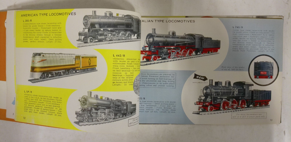 Rivarossi HO Scale 1959 General Catalog