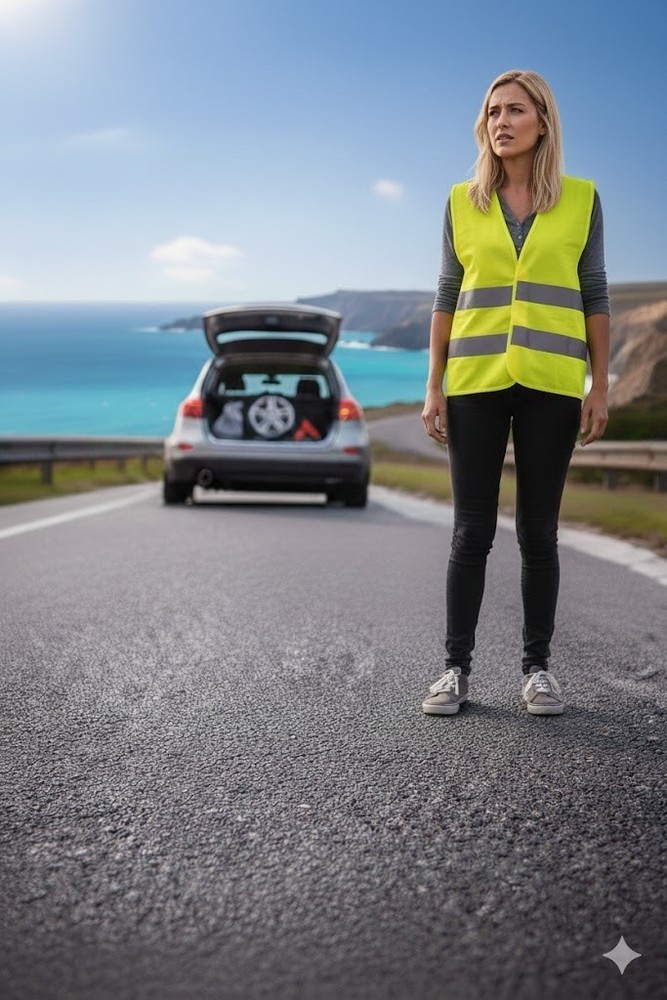 Reflective Emergency Jacket Vest High Visibility Car Motorcycle