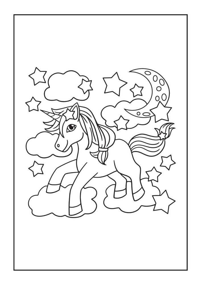 Unicorn Fun Activity Coloring Book eLearning INSTANT DIGITAL DOWNLOAD