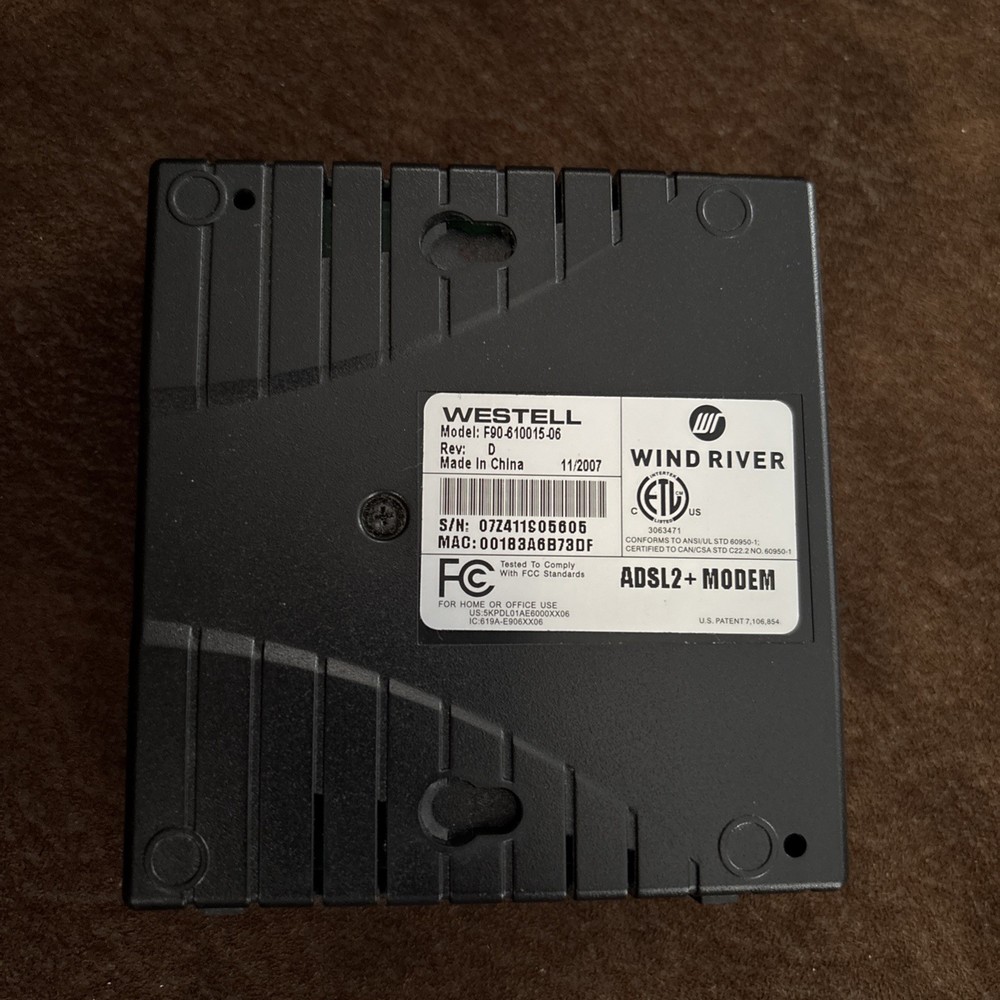DSL Verizon DSL Adsl2+ Modem Used