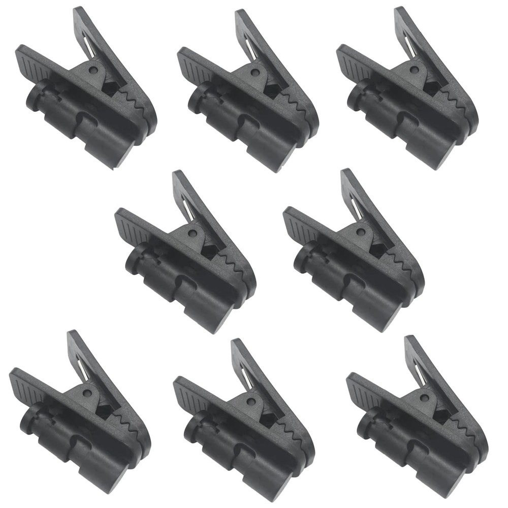 Adjustable Lapel Clip Replacement for Lavalier Microphone - 8 Pack, Earpiece Hol