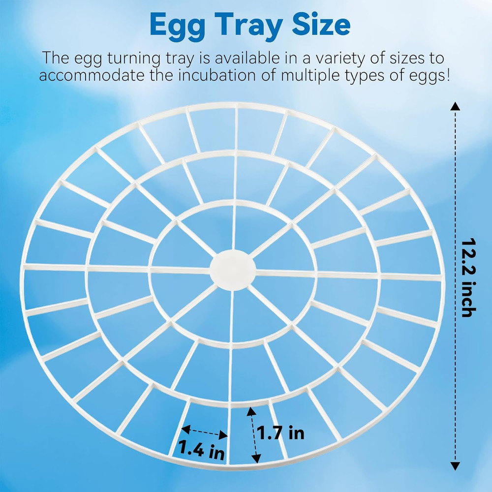 Egg Tray Compatible with Nurture Right 360 Incubator(48 Capacity), Plastic Egg T