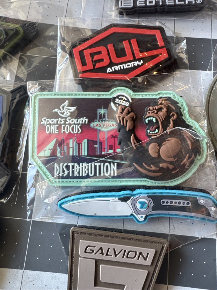 2026 Shot Show Patch Lot Tactical Patch Eotech,benchmade,lancer Systems & More