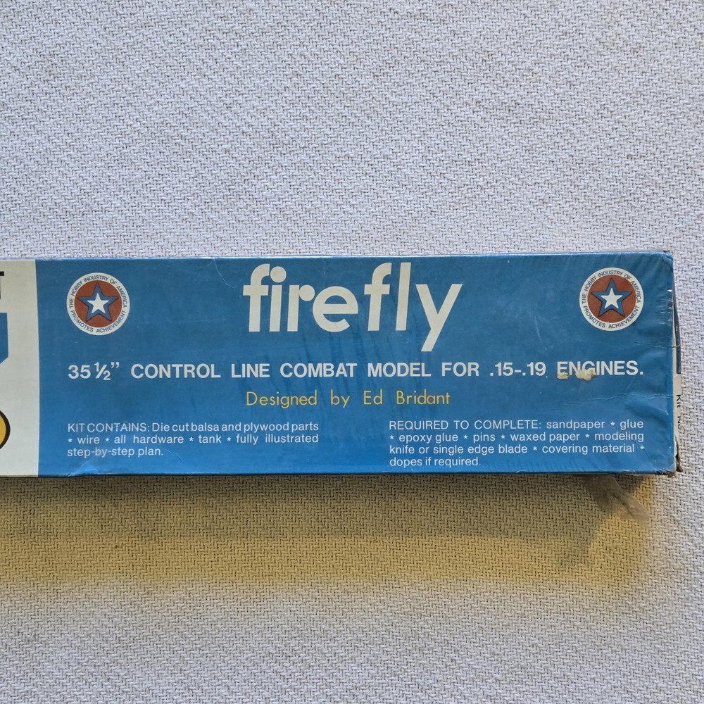 Midwest Firefly Control Line Vintage Model Airplane Kit