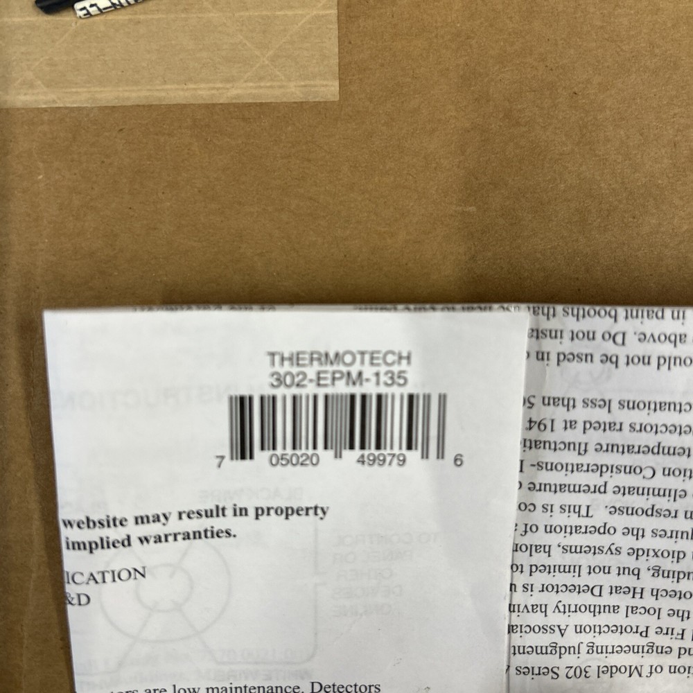Thermotech 302-135 Vertical Mounting Heat Detector