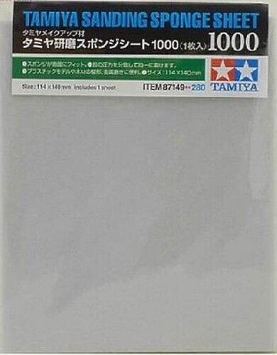 Tamiya 1000 Grit Sanding Sponge - #87149
