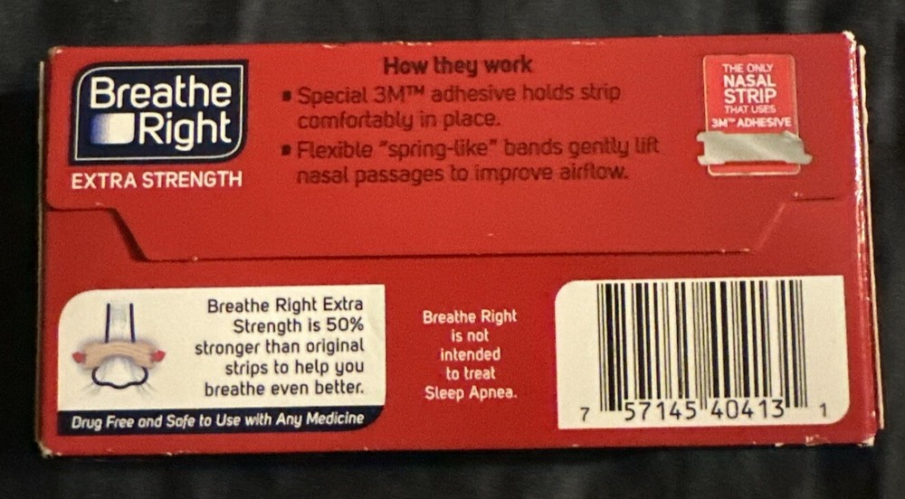 BREATHE RIGHT Nasal Strips Extra Tan - 8 Tan Strips