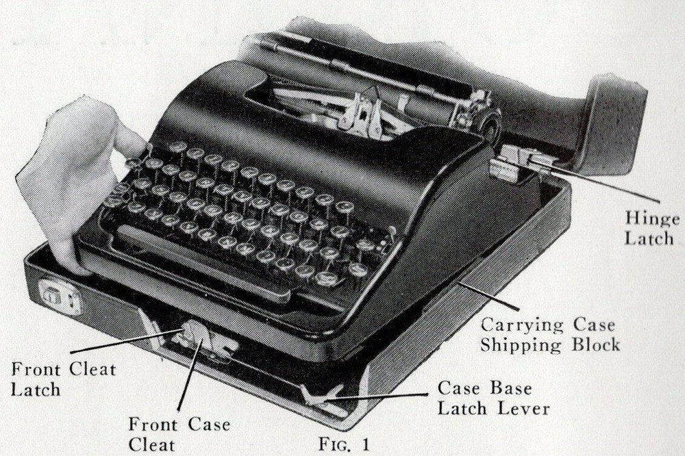 Smith Corona Silent Typewriter Instruction Manual Antique User Floating Shift