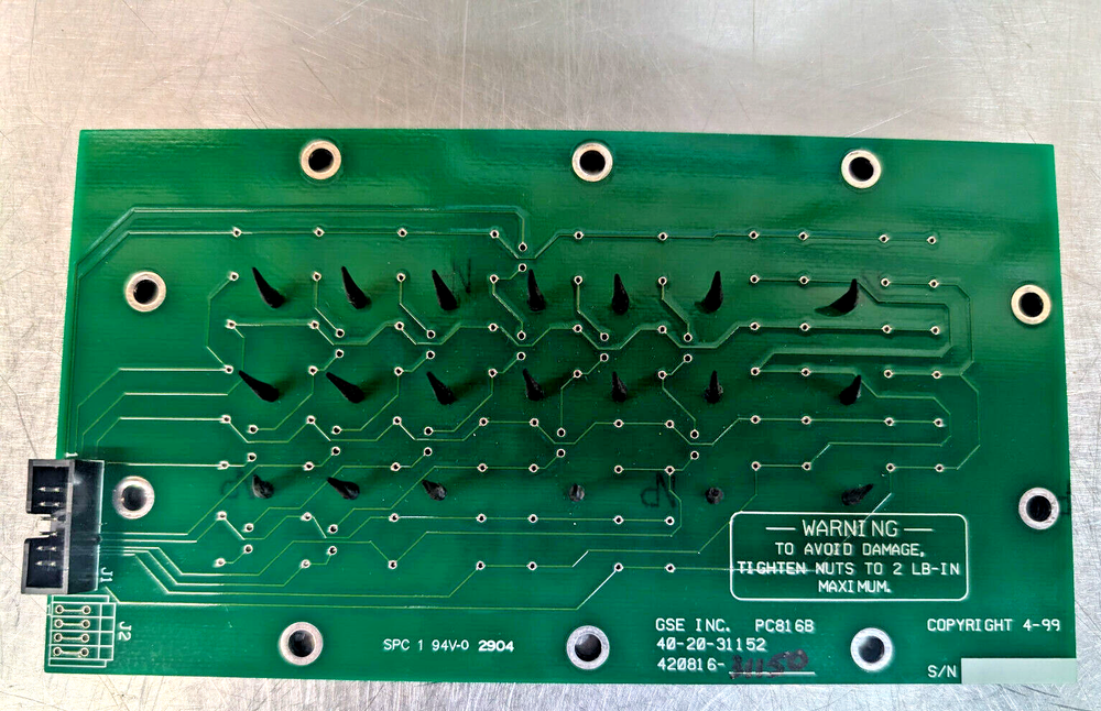 GSE Inc. 420816-31150 ~ Keypad Assembly, Database Board w/ Label for GSE-650