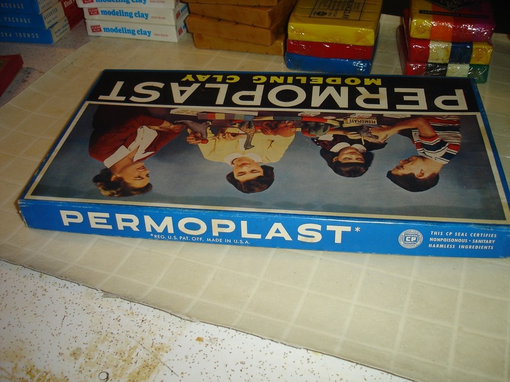 1950s AMACO PERMOPLAST modeling clay set Complete