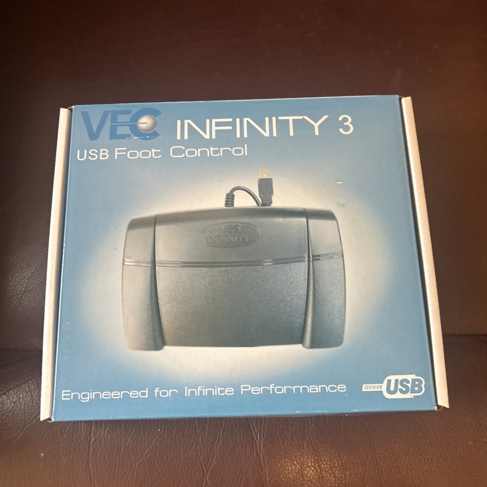 VEC Infinity 3 USB Foot Pedal Control for Transcription Stenography Dictation
