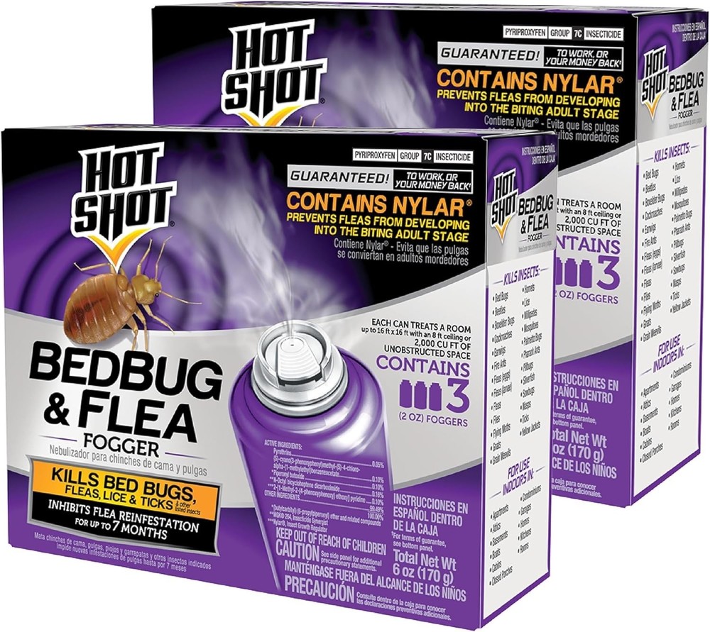 Bed Bug Bomb Insect Fogger Kill Mosquito Flies Fleas Ticks Bed Bugs Killer 2 Pcs
