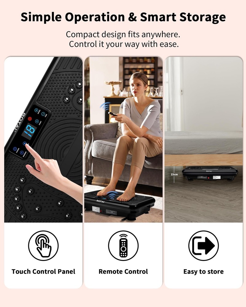 Shake Plate Vibration Exercise Machine for Lymphatic Drainage Massager & Weig...