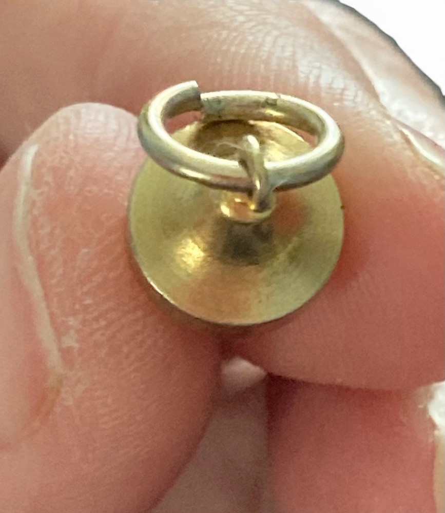 Dowsing Pendulum Solid Brass Acorn Shaped Charm Plumb Bob Mini Vintage