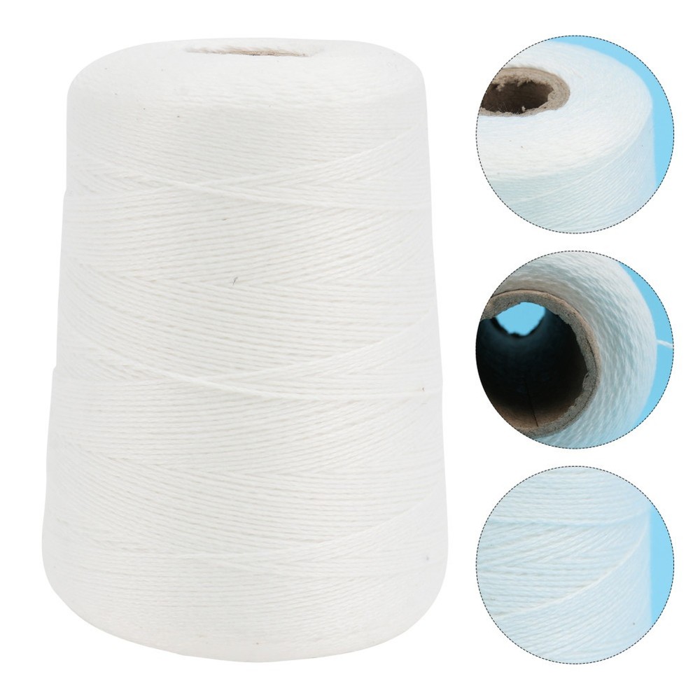 1 Roll 500M Fine Cotton Rope Durable Hanging Rope Woven Cotton String Bundle