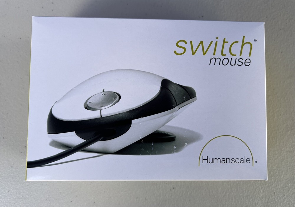 Humanscale Switch Ergonomic Adjustable Computer Mouse New In Factory Package