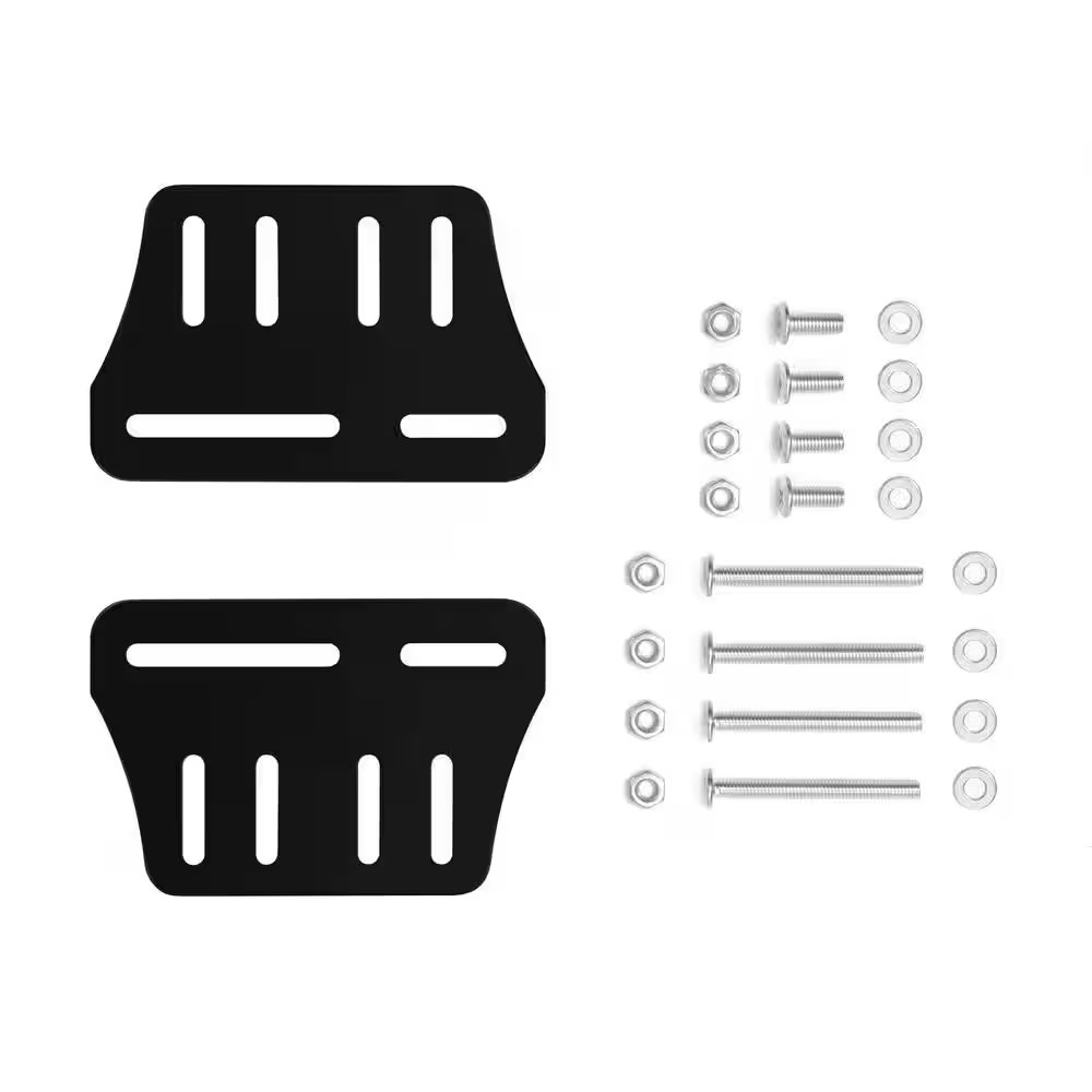 2-Piece Bed Frame Brackets Adapter with Hardware for Headboard Extra Heavy Duty