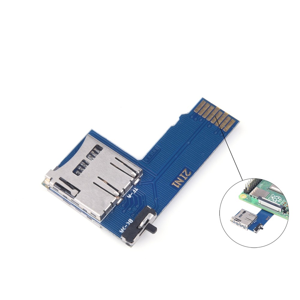 Dual System&Slot TF Card Adapter Module Board For Raspberry Pi 4B/3B+/3B/Zero W