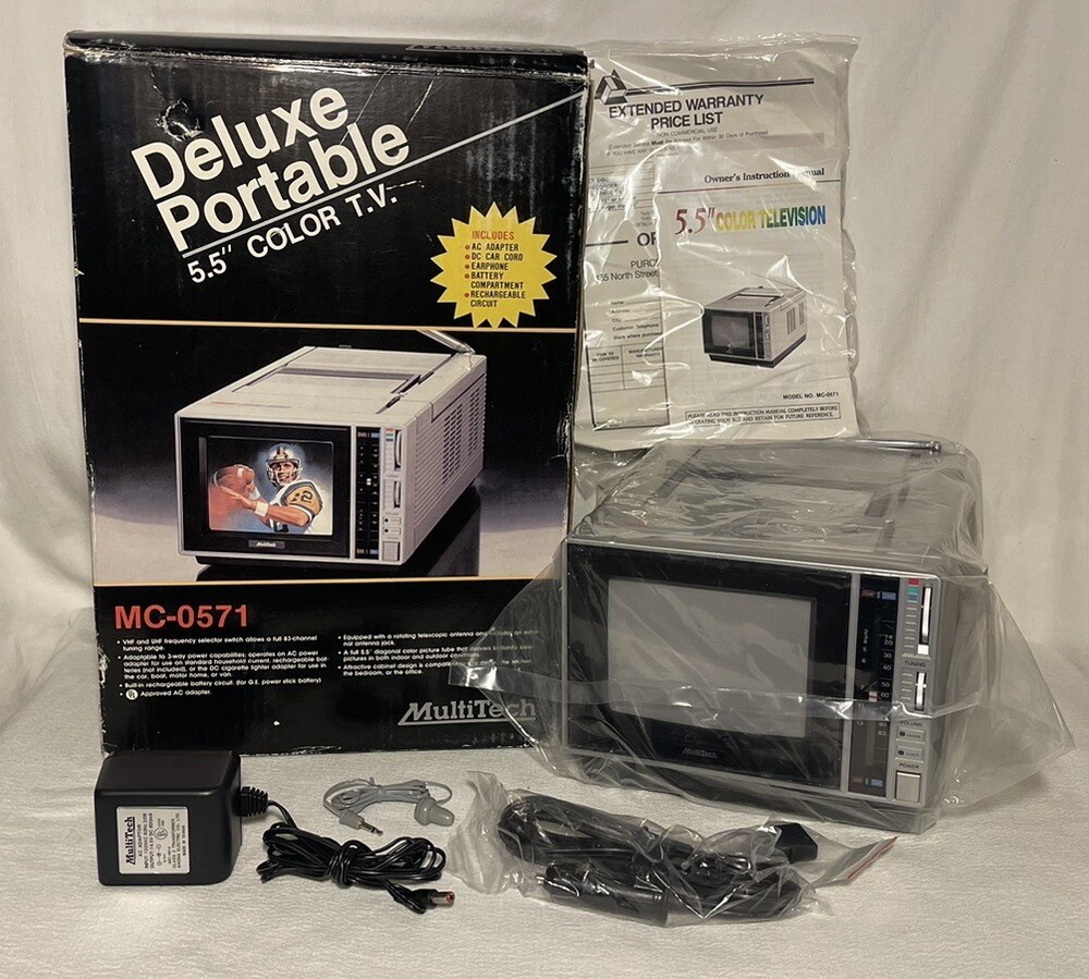 Multitech Deluxe Portable 5.5” Color T.V. MC-0571