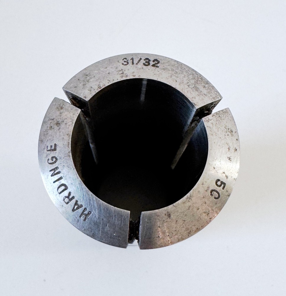 31/32" HARDINGE 5C Round Collet External & Internal Threads .96875" USA