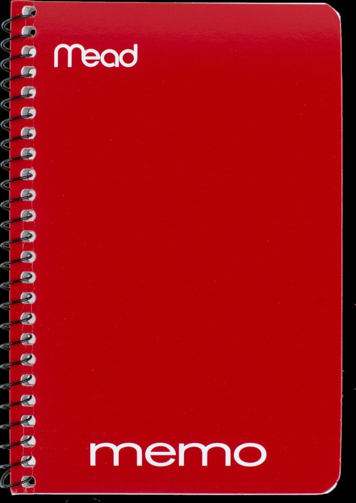 Mead Spiral Memo Notebook, 8 Pack, Pocket College 5" x 3", Assorted