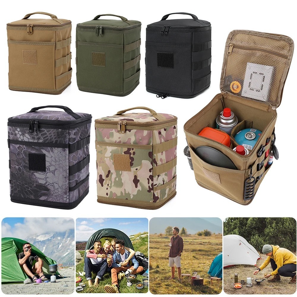 Outdoor Tactical Camping Stove Storage Case Foldable Propane Stove Storage Pack