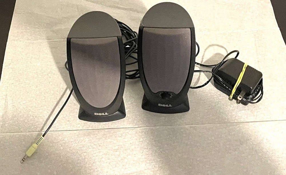 Dell Computer Speakers Set of 2 Black Model ADA215 PC Desktop
