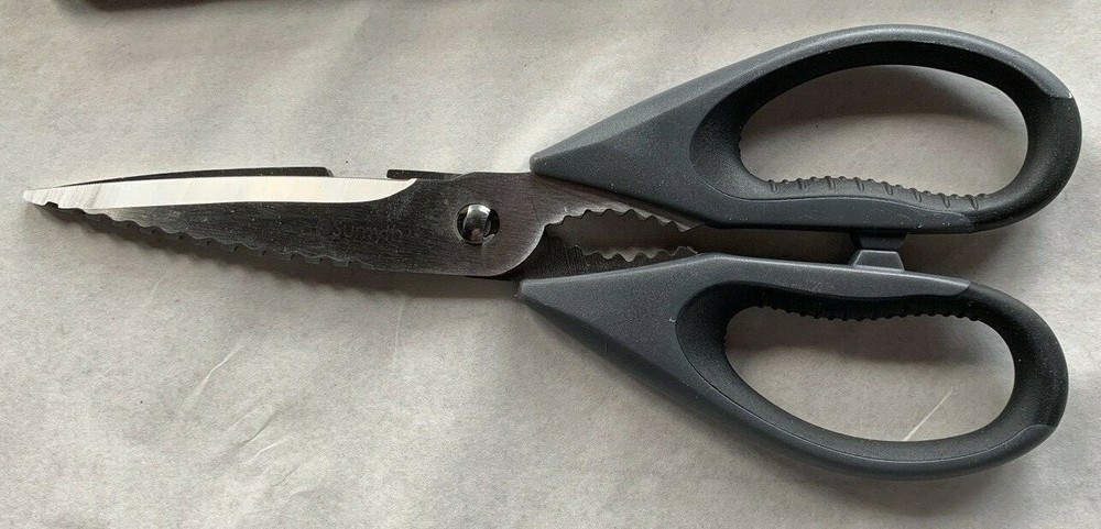 (2) Multi Purpose Kitchen Scissor Shears, Bottle Opener, Nut Cracker, Scaler