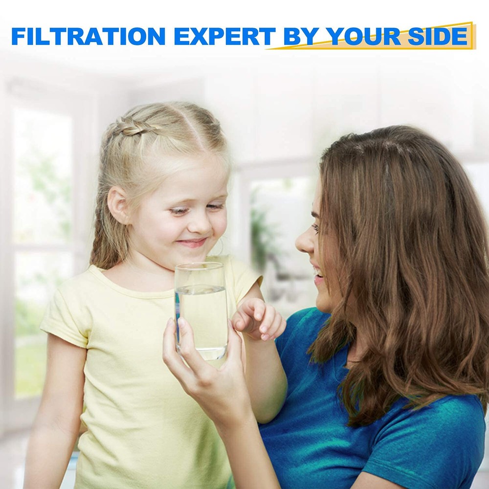 1 Micron 2.5" x 10" Whole House CTO Carbon Sediment Water Filter, 4PACK