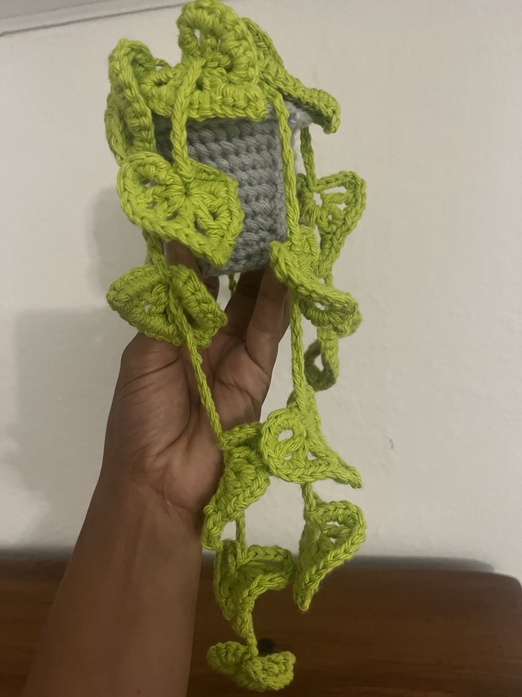 Miniature Crocheted Vine Plant In A Pot