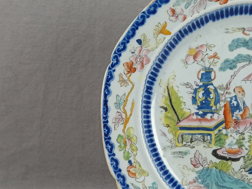 Masons Ironstone Mogul Pattern Transferware 8 Inch Plate C. 1813-1826