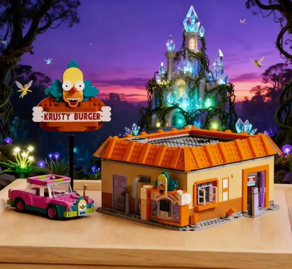 HighQuality 1635PC Building Blocks Complete Set for The Simpsons: Krusty Burger