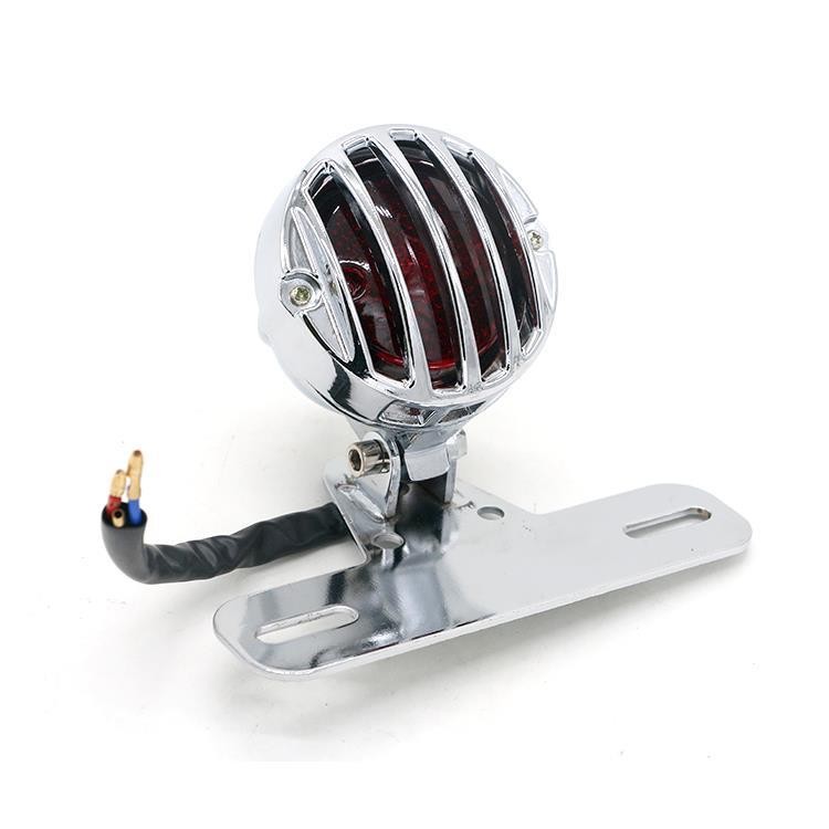 ChromeTail/ Brake Light License Plate Lamp Bracket Custom Motorcycle