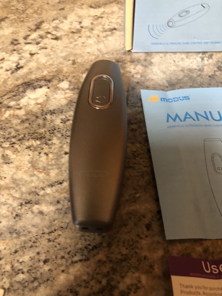 New Modus M-238 Handheld Ultrasonic Dog Bark Control & Training Grey