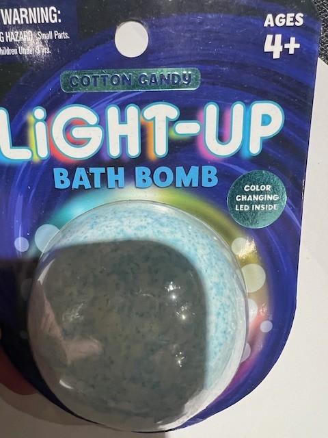 Light up Cotton Candy Bath Bomb