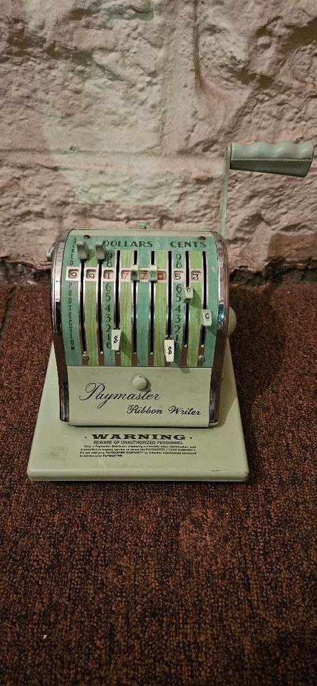 Vintage MCM paymaster x-900 check writer