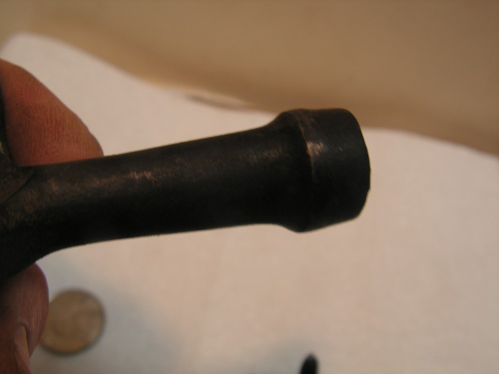 Vintage Antique Wrought Iron Fireplace Fire Pit Tool replacement ends paws, Coal