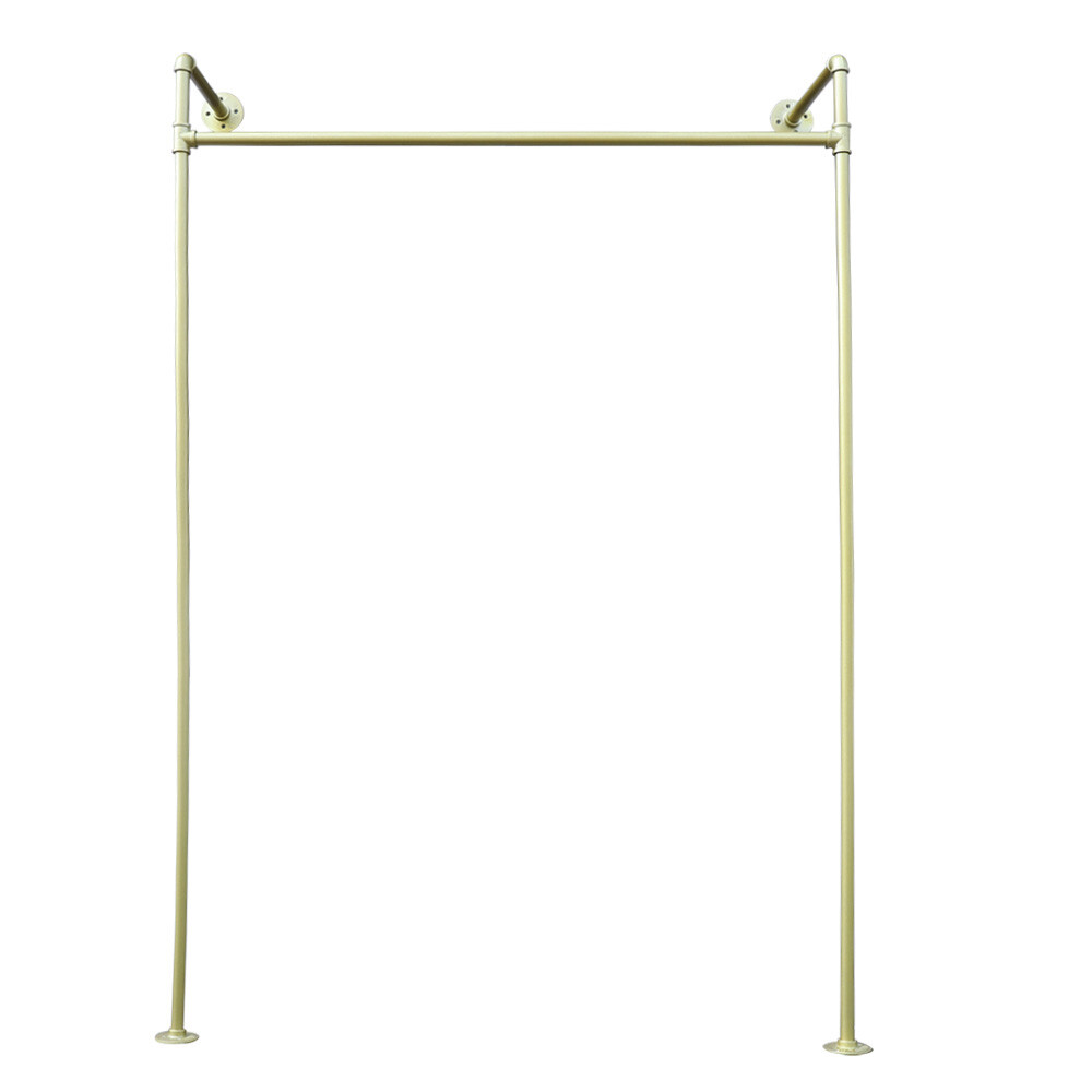 Pipe Clothes Rack Wall Mount Garment Closet Storage Rack Hanging Display Rack