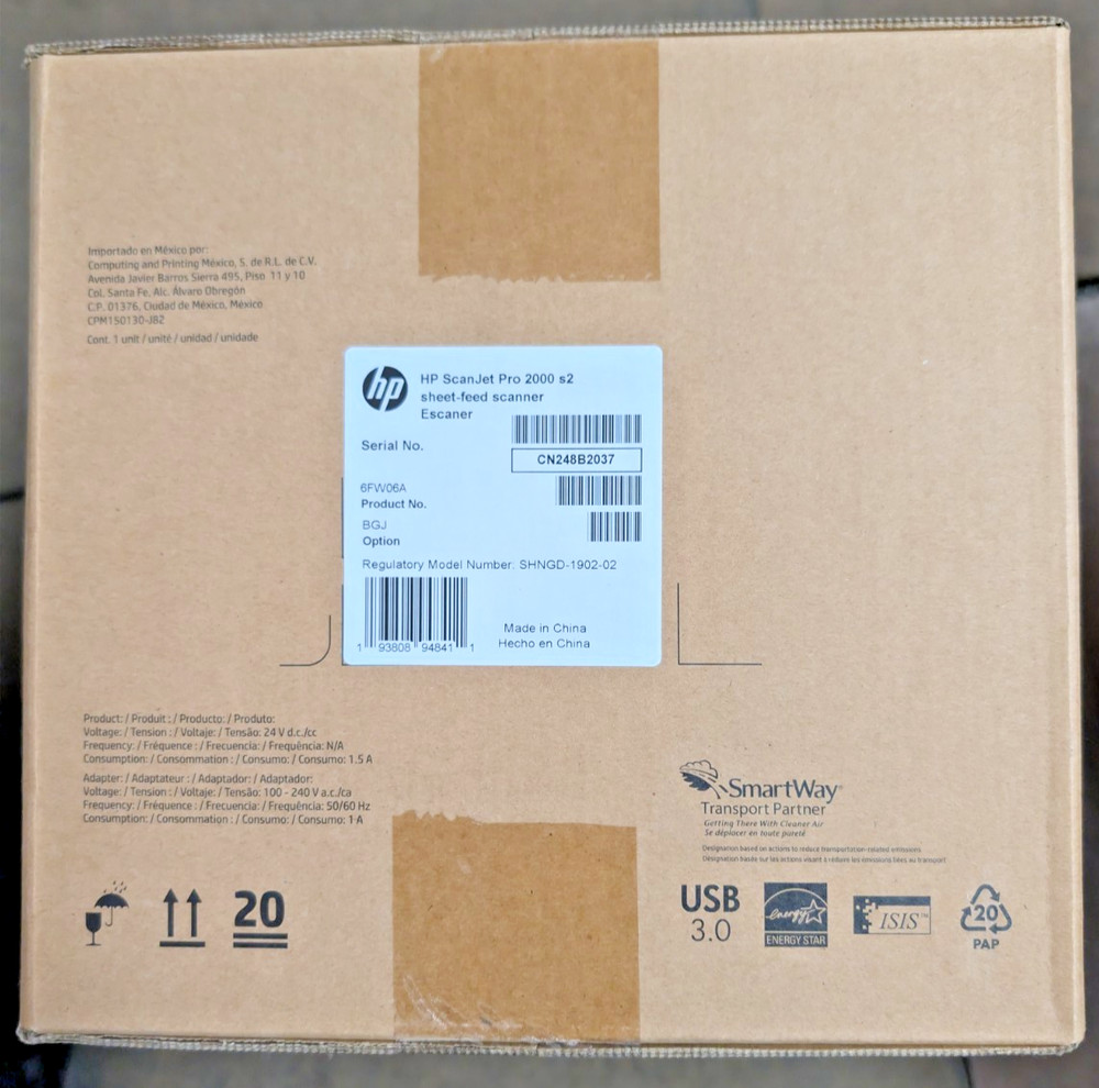HP Scanjet Pro 2000 S2 Sheetfed Scanner - 6FW06A