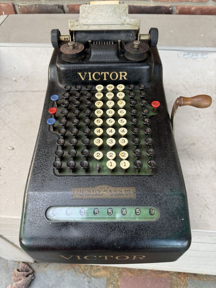 VICTOR Adding Machine Vintage 1920's Working