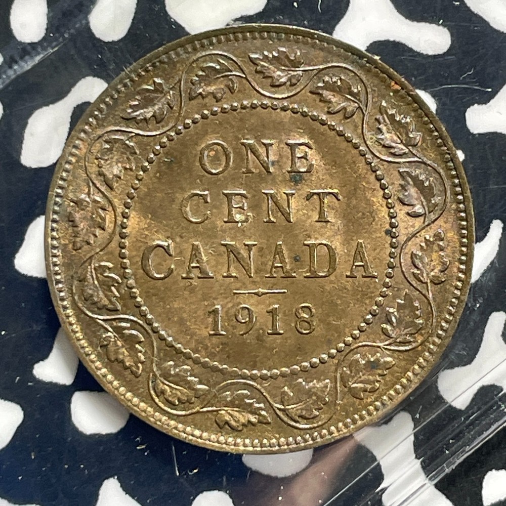 1918 Canada Large Cent ICCS MS60 Lot#OV1600 Nice UNC!