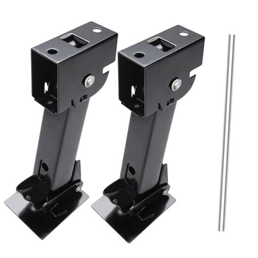 2 RV Attachable Telescoping Stabilizer Trailer Jacks - 1000lbs Cap Each for RV