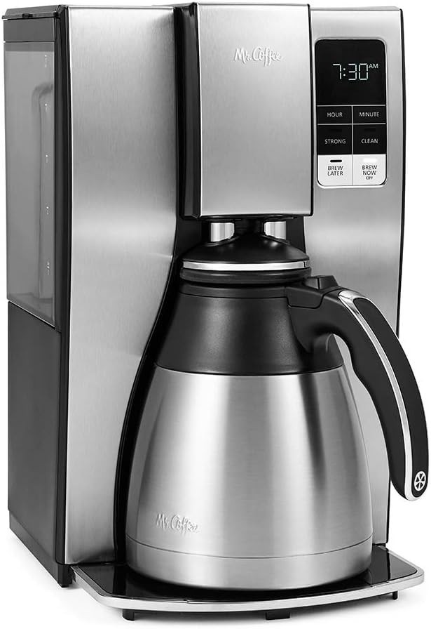 10-Cup Programmable Coffee Maker, Insulated Thermal Carafe, Brew Strength Sel...