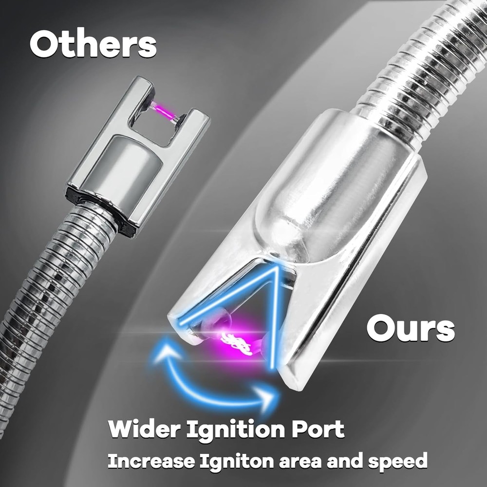 4 Pack Candle Lighter Electric Rechargeable Arc Windproof Lighters Flexible N...