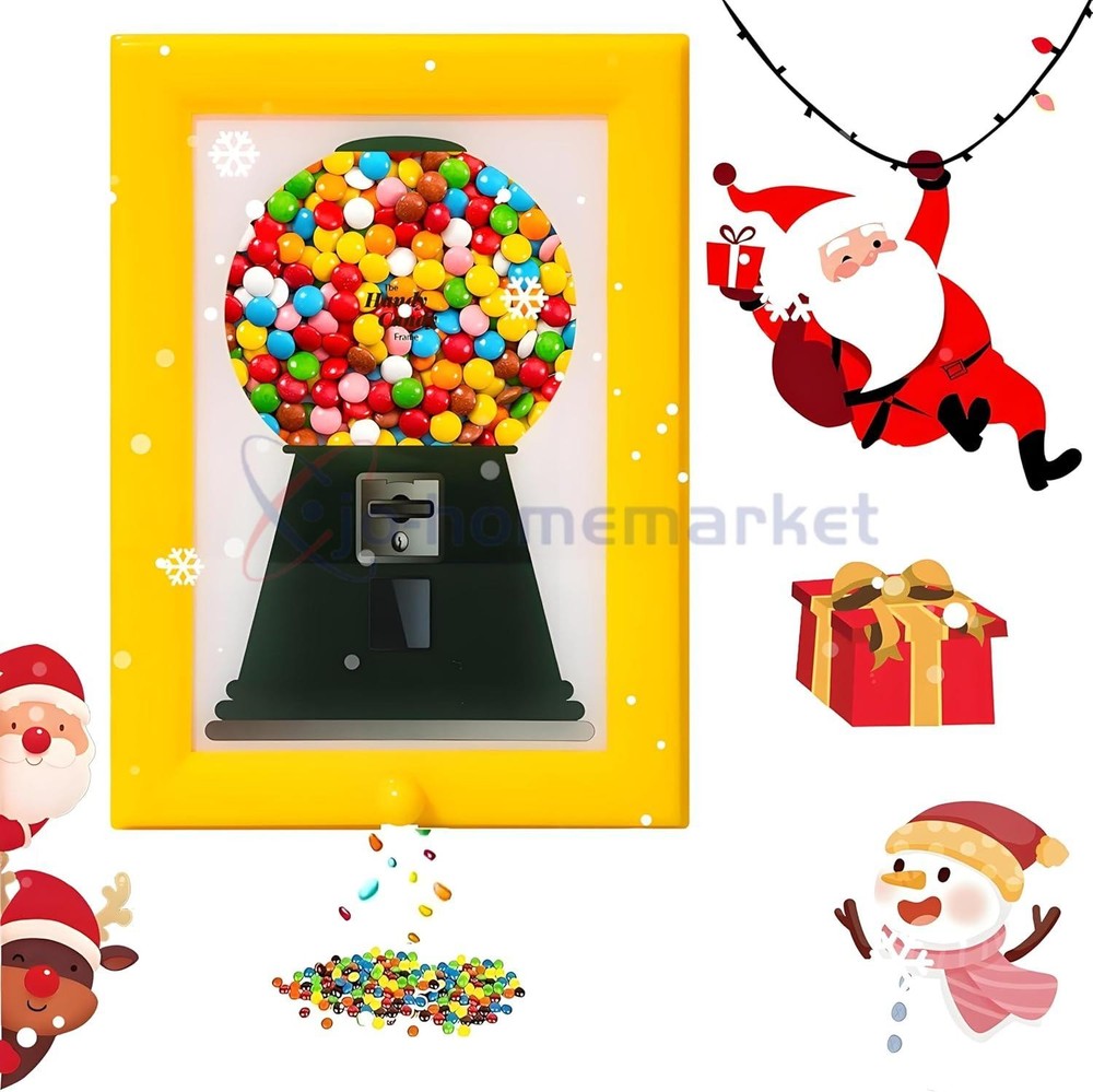 Candy Dispenser Picture Frame, Candy Frame Dispenser,Hanging Candies Machine Art
