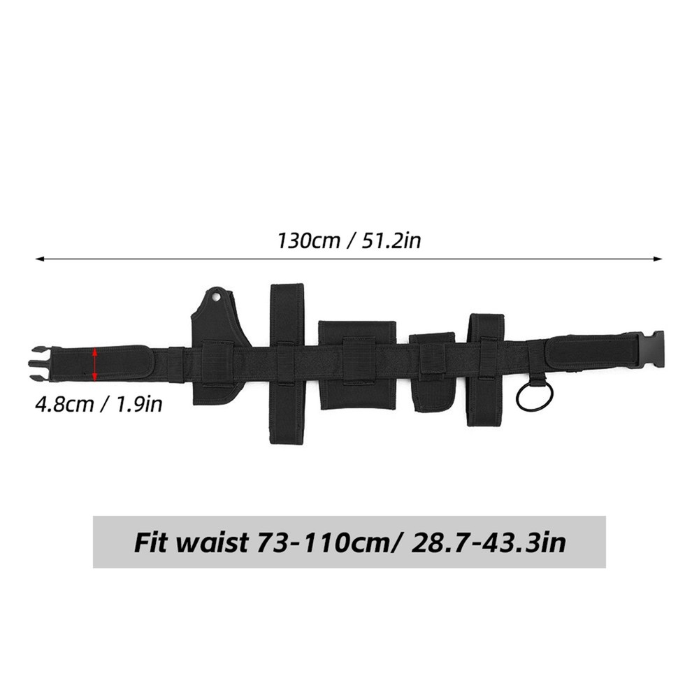 Adjustable Heavy Duty 6 In 1 Utility Belt Law Enforcement Quick-Release DPGP
