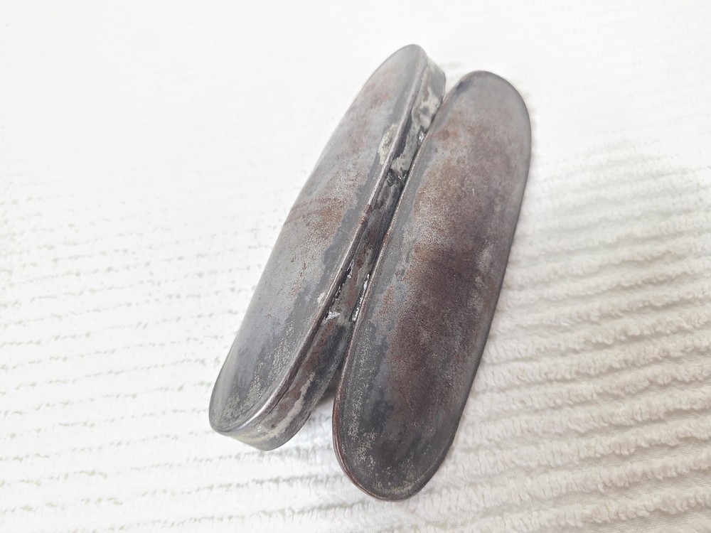 Antique 1800s Eyeglasses w Case Rectangular Small Lens Telescoping Arm Ooak Rare