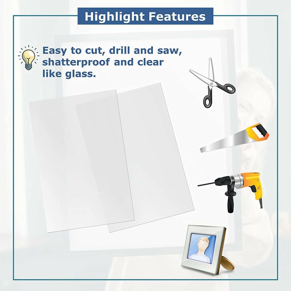 PETG Plastic Sheet - 0.030" thick - Clear - 24" x 48" - Polyester Sheet