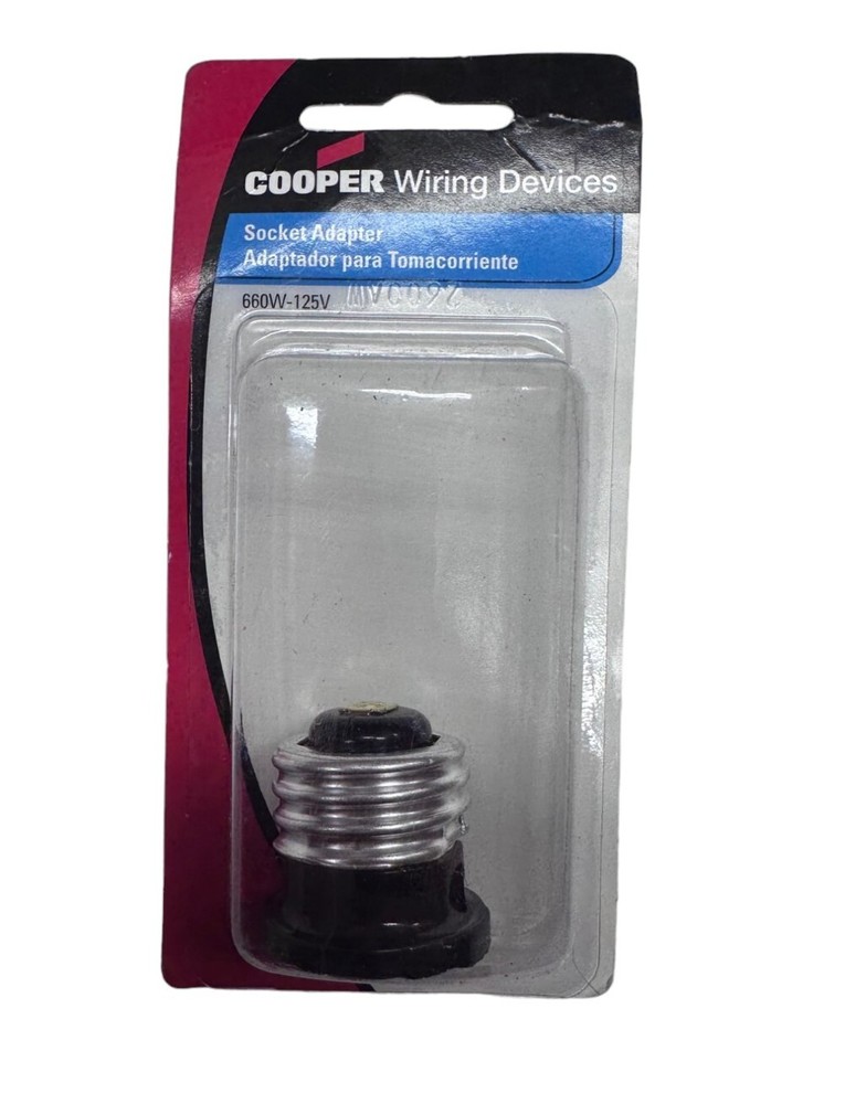 Cooper Socket Adapter 600W-125V **SALE**
