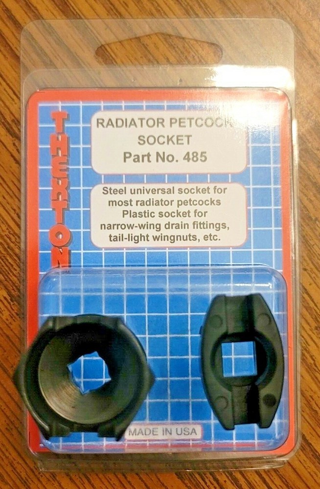 Thexton Professional Tools 2pc Radiator Petcock & Wing Nut Socket Set #485